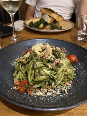 Pesto linguine  at The Green Affair - Saldanha in Lisbon