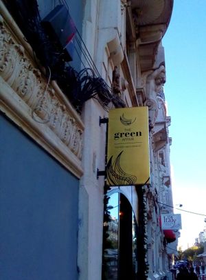 Entrance at The Green Affair - Saldanha in Lisbon