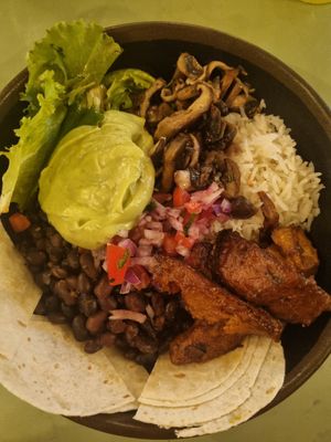 Burrito bowl at The Green Affair - Saldanha in Lisbon