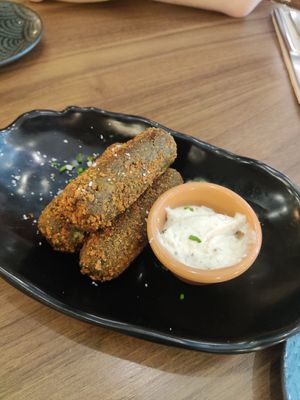 Croquettes at The Green Affair - Saldanha in Lisbon