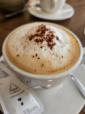 Cappuccino at The Green Affair - Saldanha in Lisbon