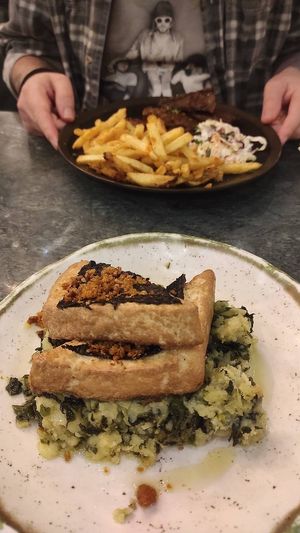 Tofu a lagareiro at The Green Affair - Saldanha in Lisbon