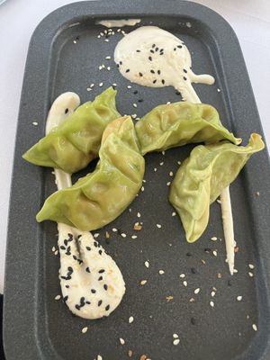 Vegetable Gyosas   at The Green Affair - Saldanha in Lisbon