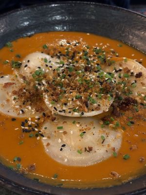 Cashew Ravioli was good, the sauce was unbeatable  at The Green Affair - Saldanha in Lisbon