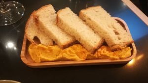 Hoummous chick pea & sweet potato : really good! at The Green Affair - Saldanha in Lisbon