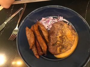 Bife de seitan at The Green Affair - Saldanha in Lisbon