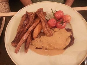 Seitan steak at The Green Affair - Saldanha in Lisbon