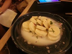 Palm's heart ceviche at The Green Affair - Saldanha in Lisbon