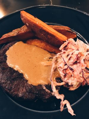Seitan “steak” at The Green Affair - Saldanha in Lisbon