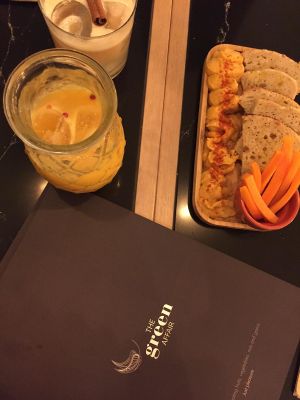 Hummus at The Green Affair - Saldanha in Lisbon