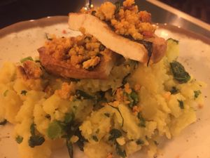 sem espinhas à lagareiro... amazing taste! at The Green Affair - Saldanha in Lisbon