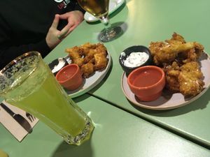 Cauliflower wings and the Green Affair at The Green Affair - Saldanha in Lisbon