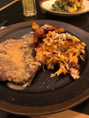 Seitan steak at The Green Affair - Saldanha in Lisbon