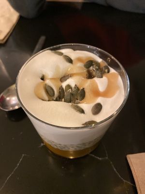 Pumpkin chia pudding  at The Green Affair - Saldanha in Lisbon