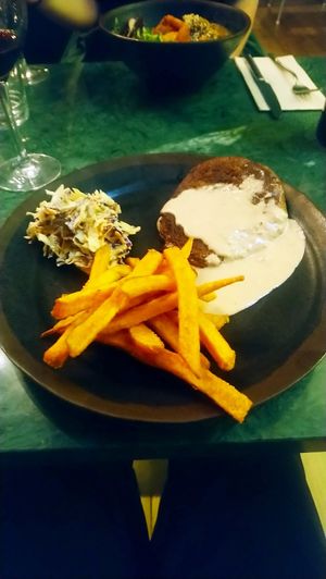 Seitan steak at The Green Affair - Saldanha in Lisbon