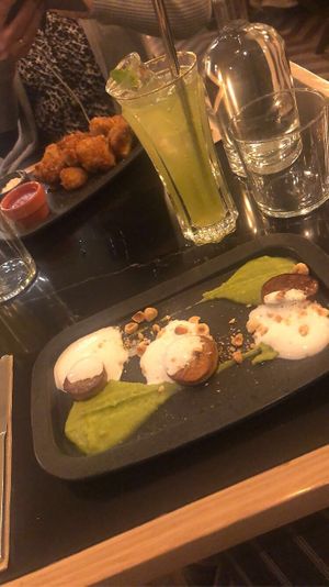 Mushroom scallops at The Green Affair - Saldanha in Lisbon