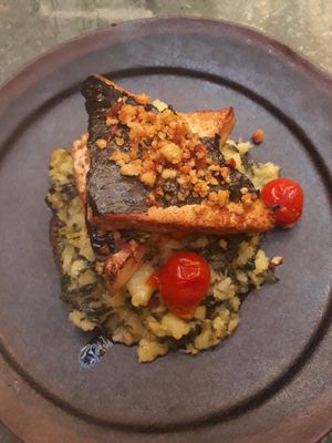 Tofu a lagareiro at The Green Affair - Saldanha in Lisbon