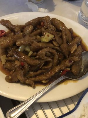 Crunchy sweet chilly vegan chicken at South Garden in Romsey