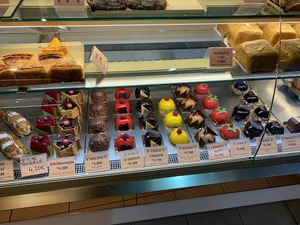 Vegan patisserie options  at Patisserie Chocolaterie Peigné in Lille