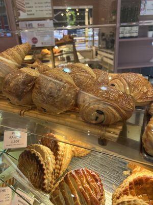 Chocolate croissantt  at Patisserie Chocolaterie Peigné in Lille