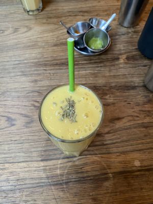 vegan mango lassi  at Dishoom - Covent Garden in London