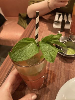 Zelfgemaakte watermeloen limonade  at Dishoom - Covent Garden in London