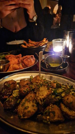 Gunpowder potatoes #Veganuary at Dishoom - Covent Garden in London