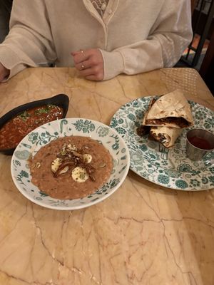 Porridge vegan Saige’s nann  at Dishoom - Covent Garden in London