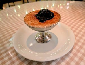 Basmati kheer, a vegan creme brulee. at Dishoom - Covent Garden in London