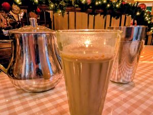 Vegan house chai. at Dishoom - Covent Garden in London