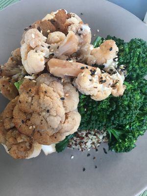 Miso Glazed Cauliflower and Broccolini  at State Street Grill in Clarks Summit