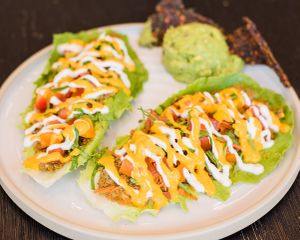 Raw Tacos at Rawk Star Cafe in St Petersburg