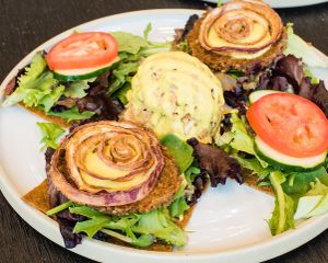 Burger Platter at Rawk Star Cafe in St Petersburg