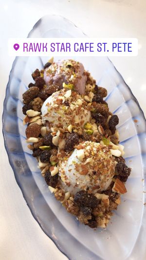 Icecream  at Rawk Star Cafe in St Petersburg