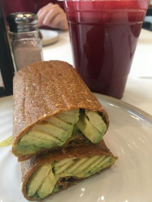 Avocado “toast" at Rawk Star Cafe in St Petersburg