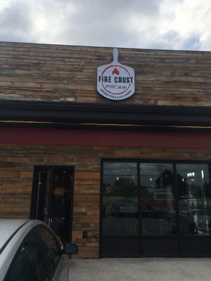 Outside at Fire Crust Pizza in Rochester