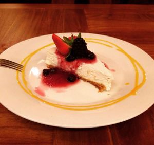 best vegan cheesecake ever!  at Padmanadi in Edmonton