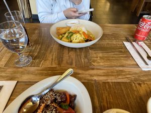 curry chicken lunch set  at Padmanadi in Edmonton