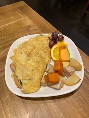 Bean curd omelette  at Padmanadi in Edmonton