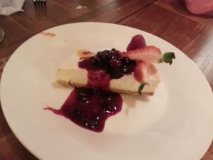 Vegan Cheesecake at Padmanadi in Edmonton