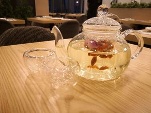 Flower Tea at Green Ba - Marina Sq in Central Singapore