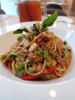 Thai Basil Spaghetti at Green Ba - Marina Sq in Central Singapore