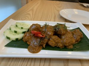 ‘Chicken’ in a delicious sauce  at Green Ba - Marina Sq in Central Singapore