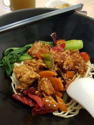 Gong bao noodle at Green Ba - Marina Sq in Central Singapore