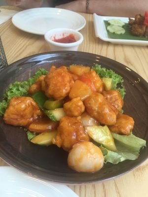 Sweet and sour pork  at Green Ba - Marina Sq in Central Singapore