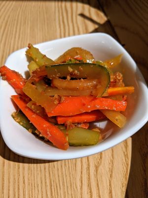 Achar - only $2.20 for a side at Green Ba - Marina Sq in Central Singapore