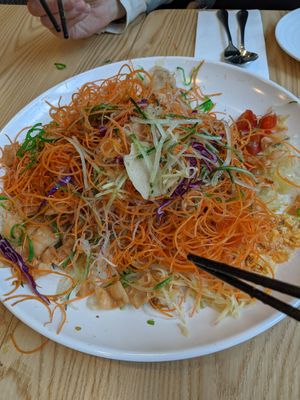 Lo Hei at Green Ba - Marina Sq in Central Singapore