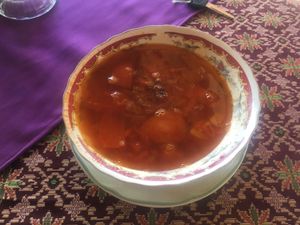 Tomato soup  at Om Shanti in Abang