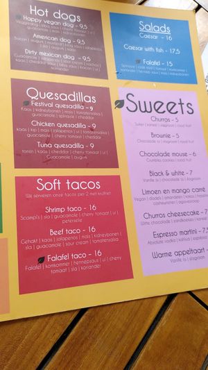 Menu at Pistache in Valkenburg