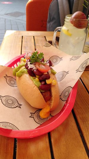 Hot dog at Pistache in Valkenburg